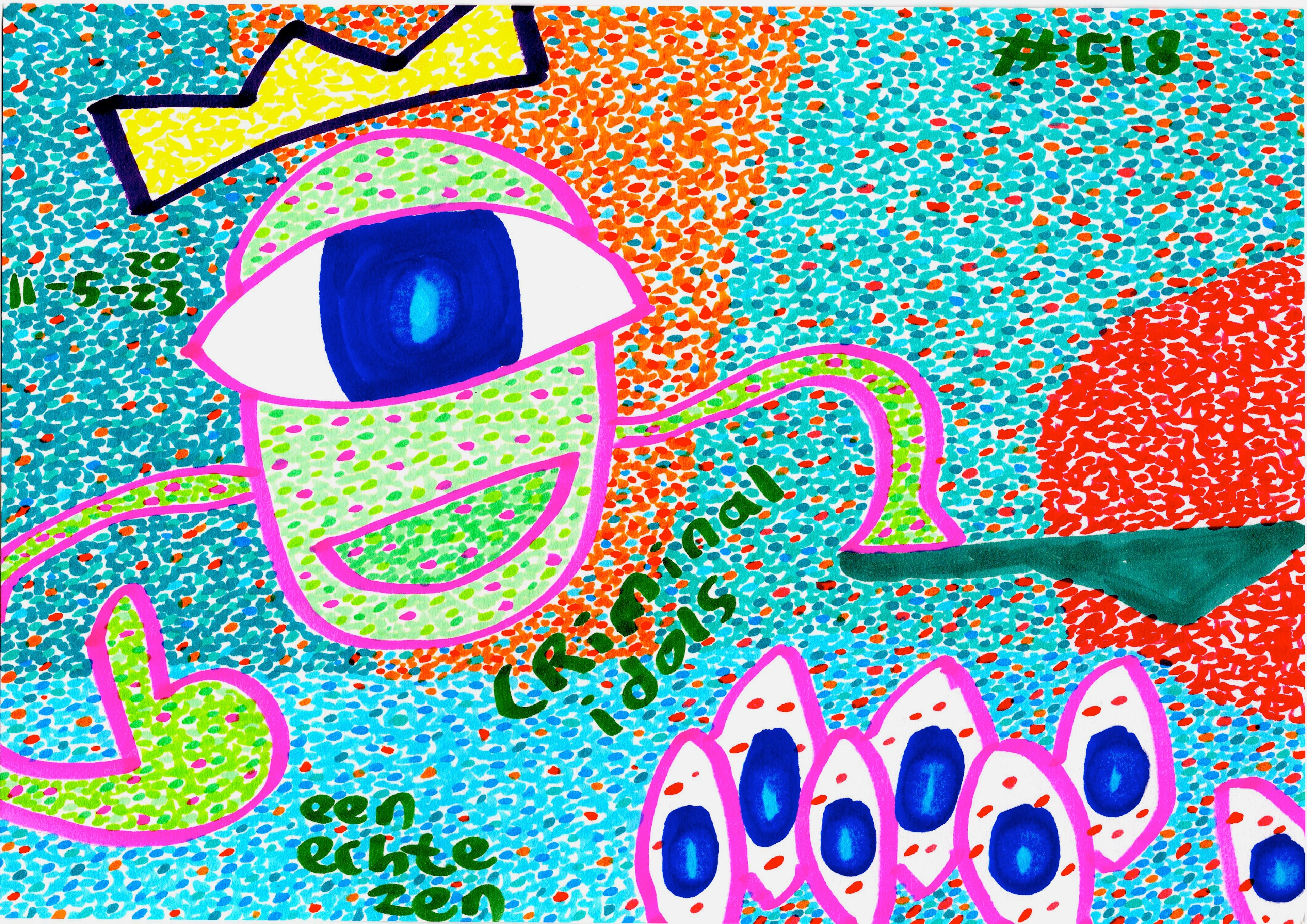 Criminal Idols By Dutch Den Bosch Artist Zen Dageraad, Art piece (drawing) about: music art