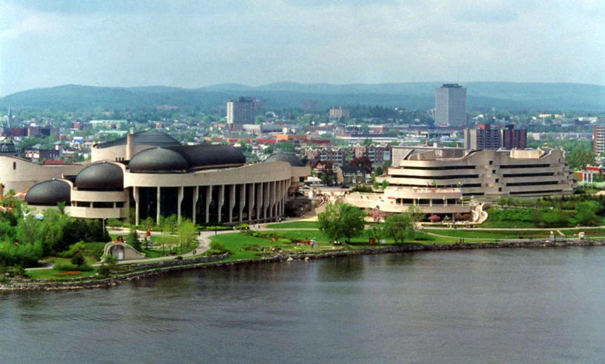 Canadian Museum of Civilization on the banks of the Ottawa River