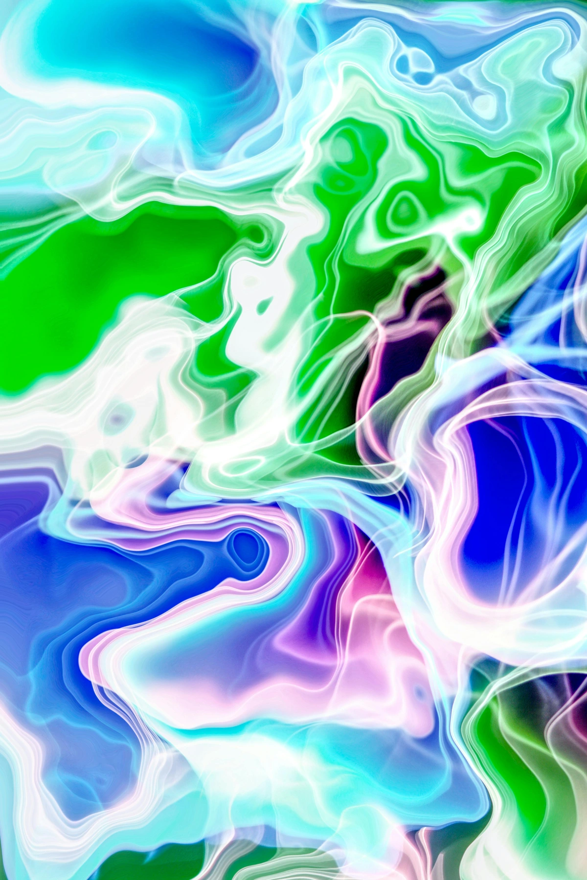 Vibrant abstract art with fluid colors, swirling patterns, and dynamic gradients on a seamless background