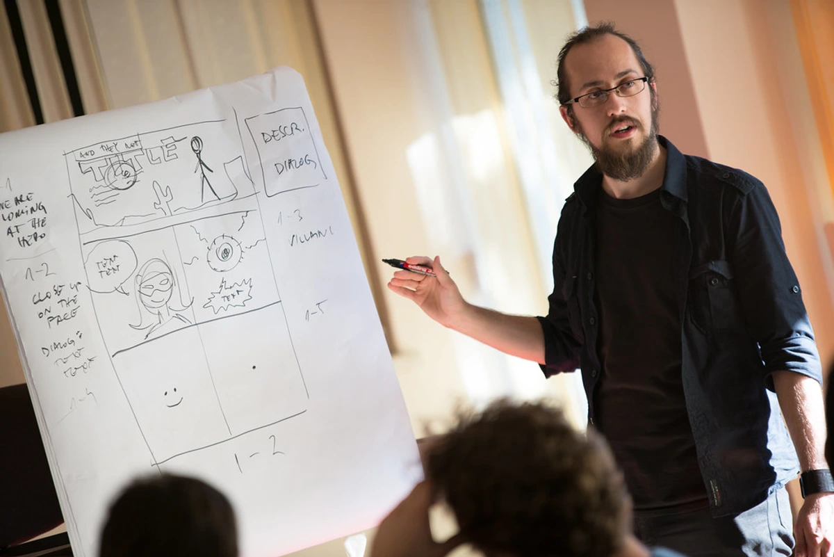 Art career strategies for advocacy training presentation planning with comic diagrams