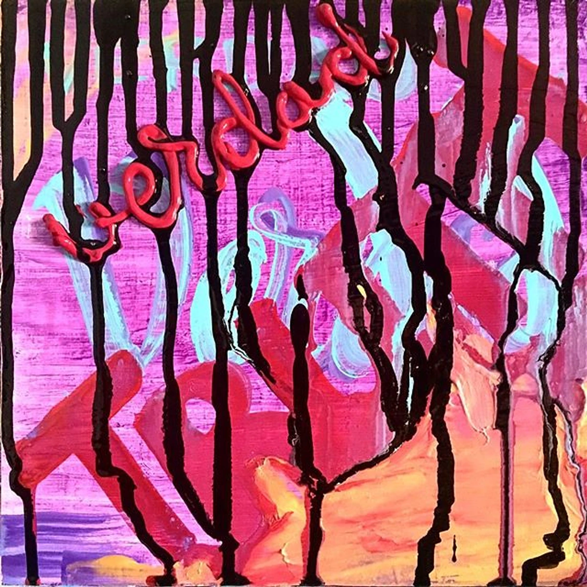 Artistic use of acrylic and India ink on synthetic brushes demonstration for artists tutorial