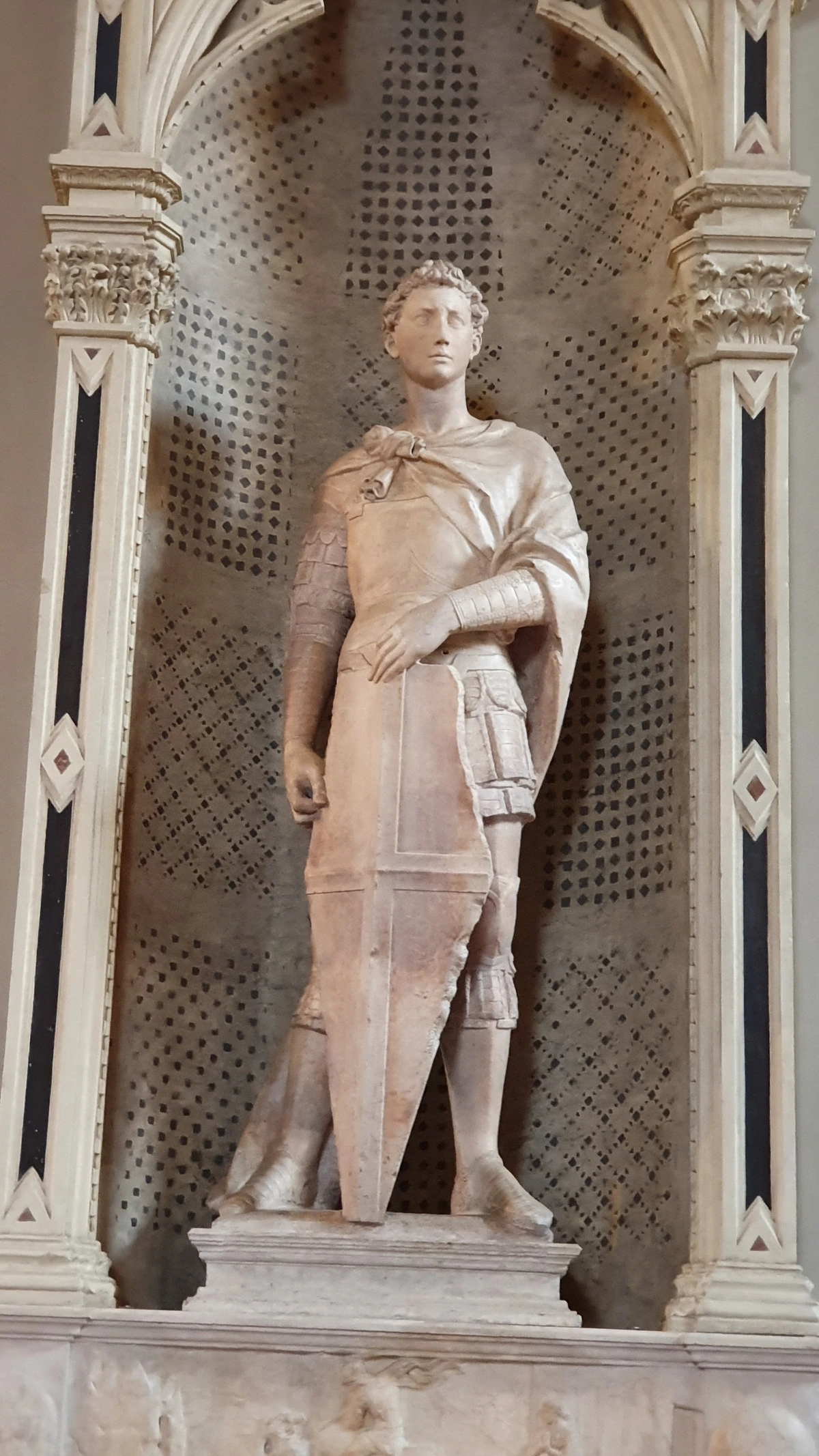 Standbeeld van Sint Joris van Donatello in het Bargello Museum, Florence