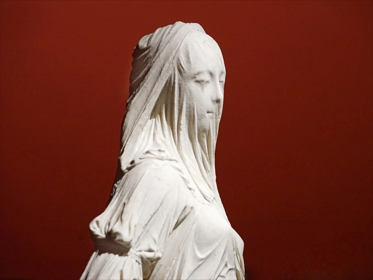 Allegory of Faith by Antonio Corradini, a marble sculpture depicting a veiled woman.