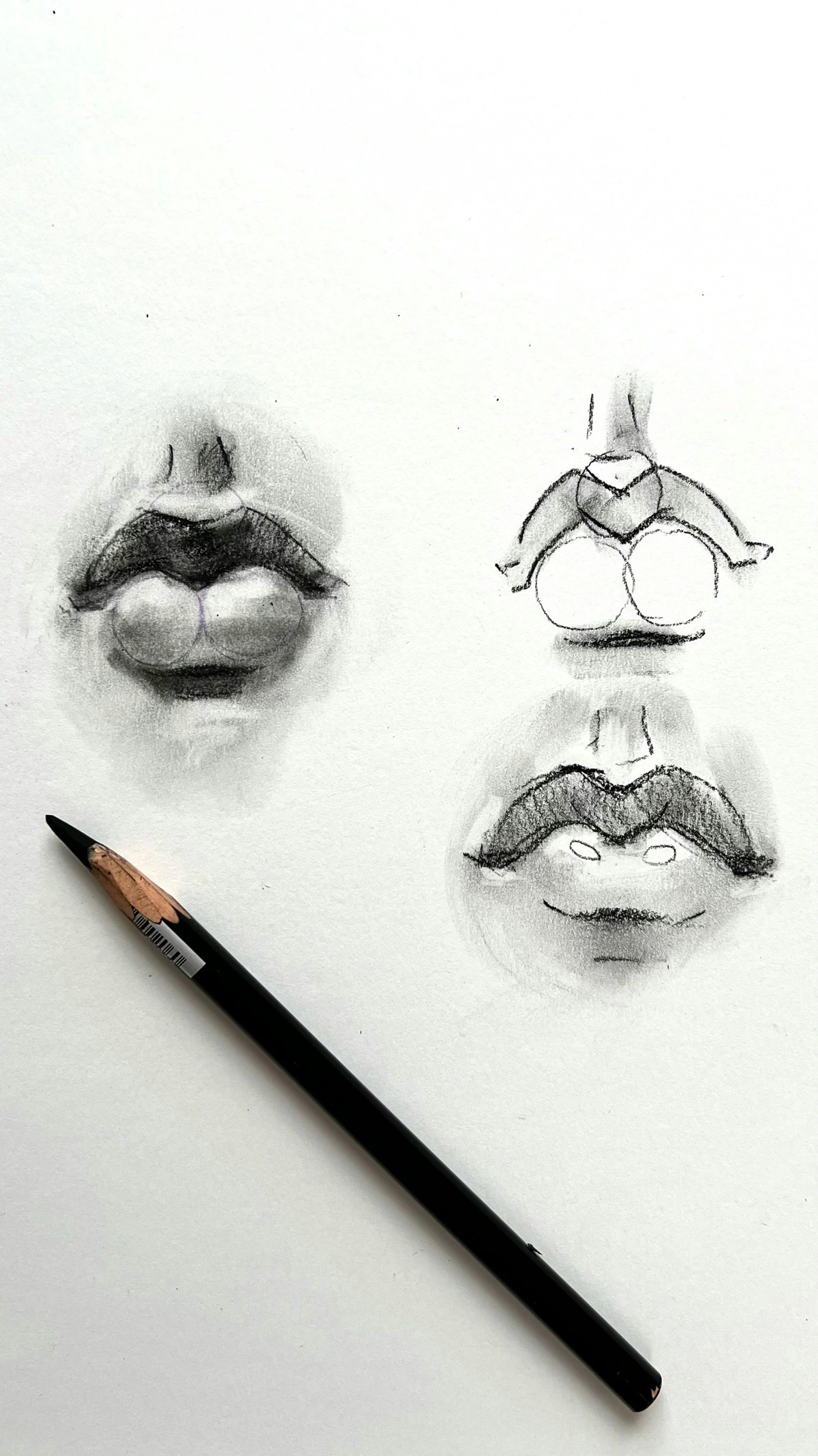 Abstract face sketch tutorial showcasing technical mastery in pencil art