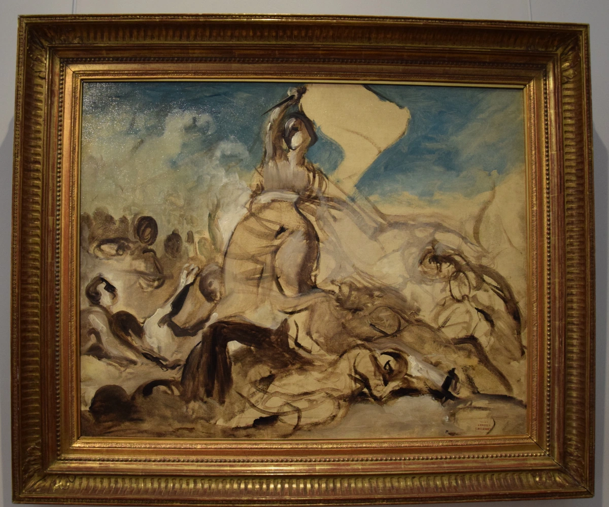 Study for Liberty Leading the People by Eugène Delacroix, Musée Delacroix, 1830