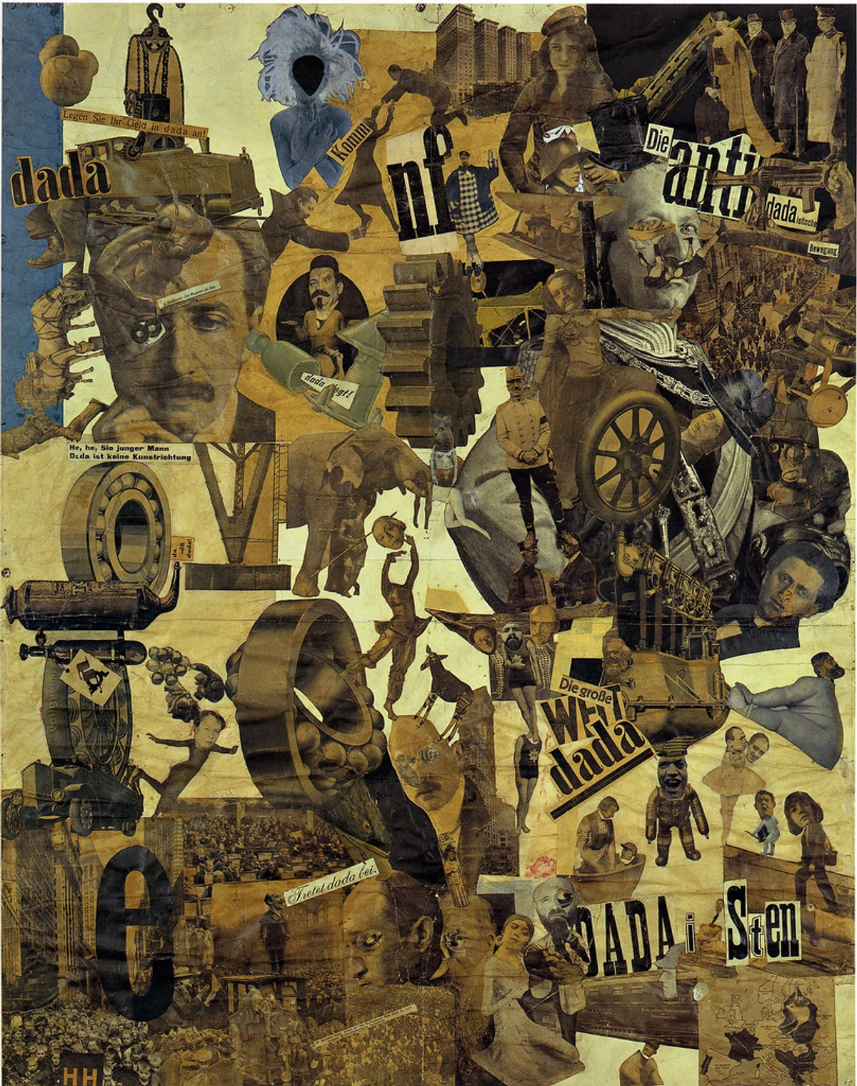 Hannah Höch, photomontage Cut with the Kitchen Knife, Dada movement artwork, feminist collage art