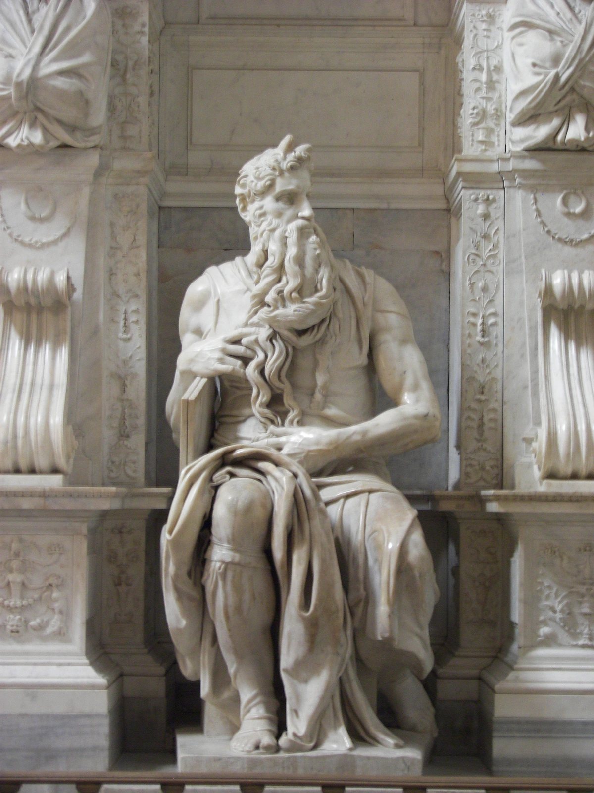 Michelangelo's Moses statue in San Pietro in Vincoli, Rome