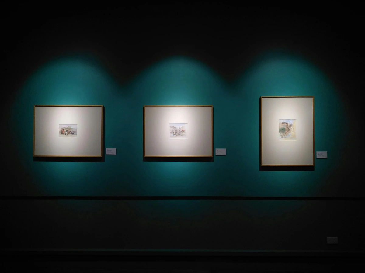 Three Paintings Hanging in Gallery - Art Appeal Series