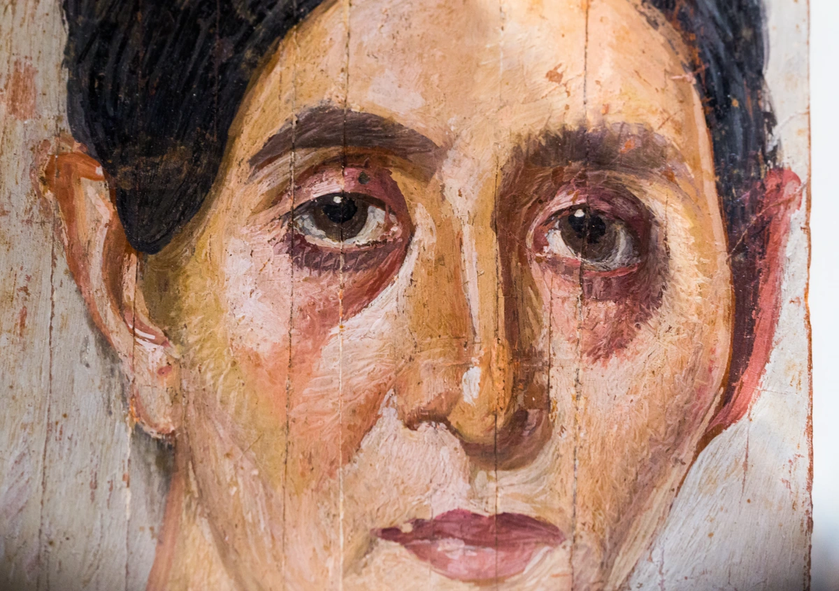Mummy portrait of a woman from er-Rubayat - Berlin AS 31161-9