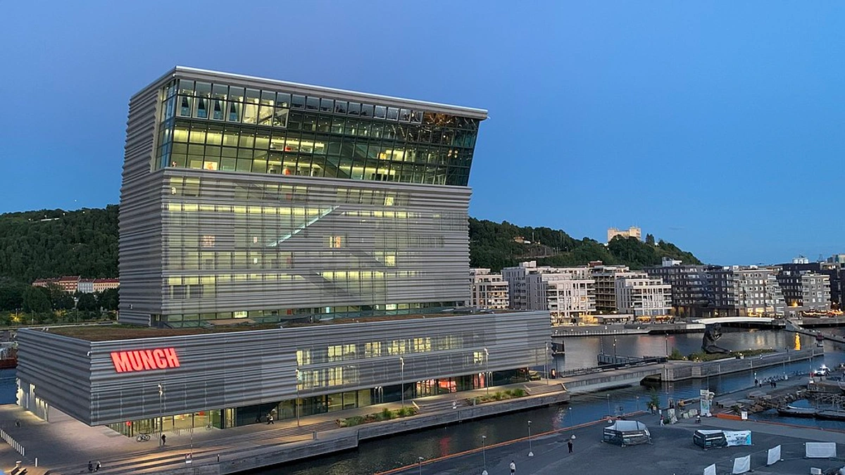 MUNCH Museum from the opera rooftop.