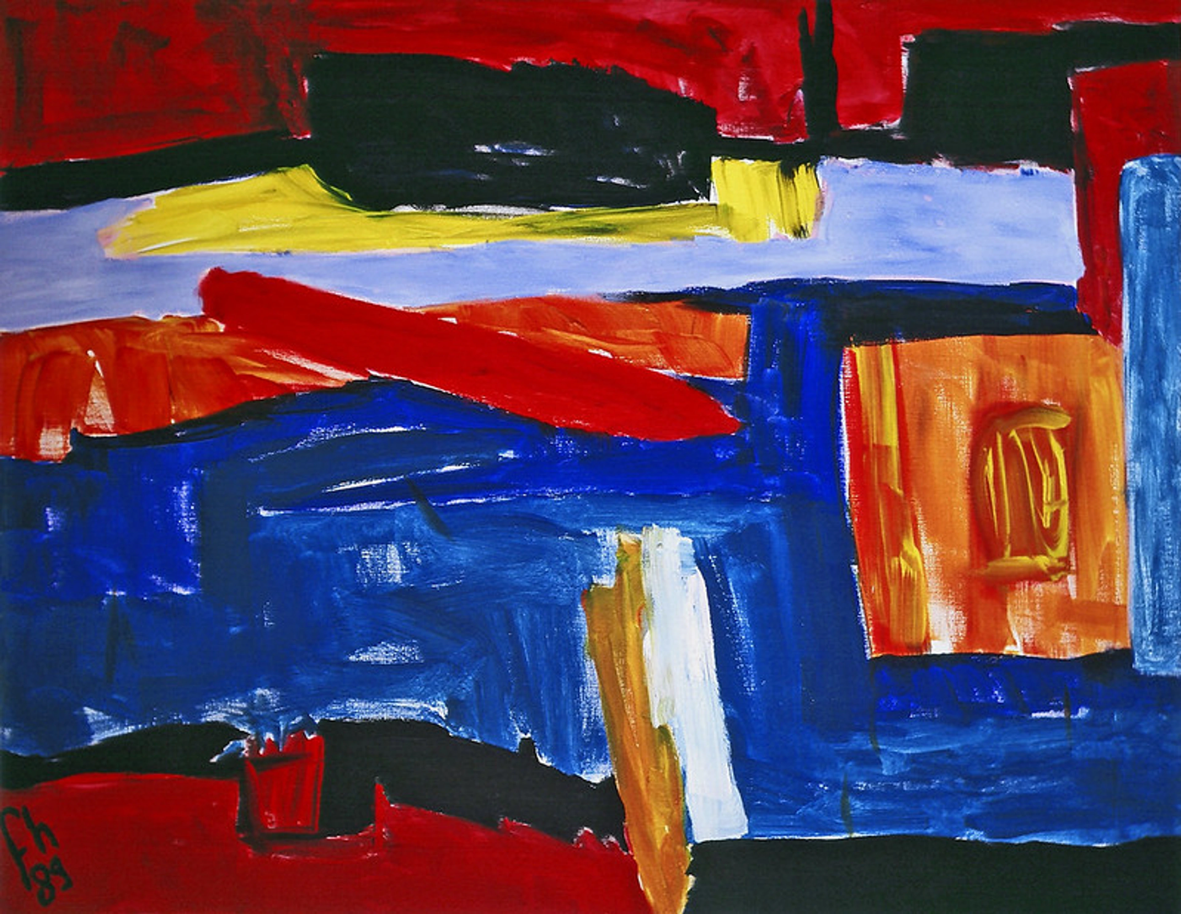 Bold Abstract Expressionist Painting