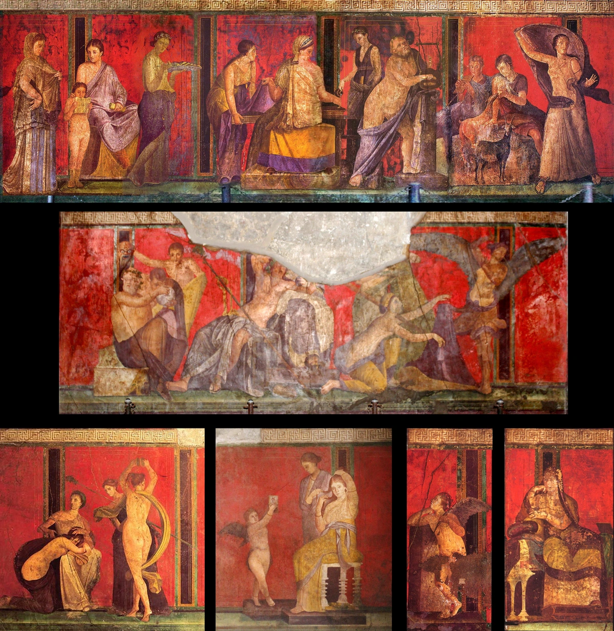 Villa of the Mysteries Frescos Pompeii ancient Roman art history